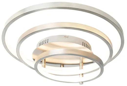Plafoniera moderna in acciaio con LED e dimmer - Rondas