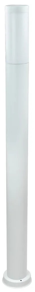 Paletto da Giardino 100cm acciaio inox BIANCO IK06 IP54 base E27