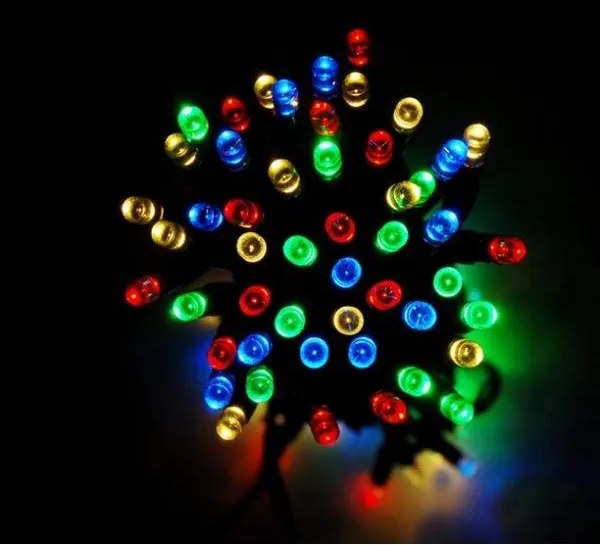 Luci Di Natale Solari 200 Led Multicolor