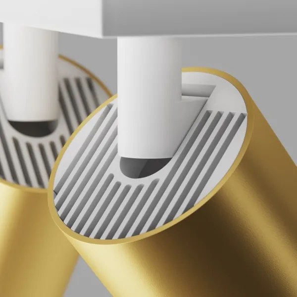 Maytoni C051CL-U-2WMG - Faretto FOCUS 2xGU10/10W/230V oro/bianco