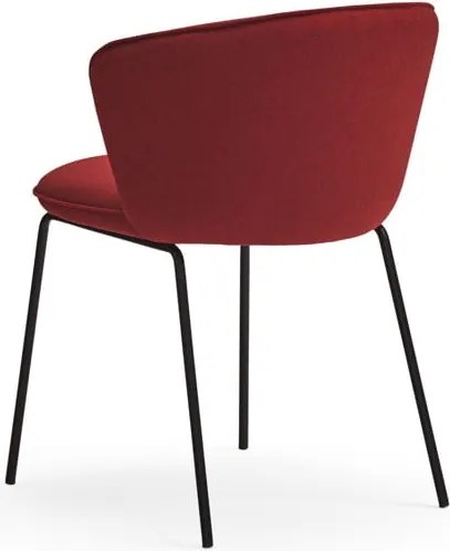 Set di sedie da pranzo rossa in imbottito 2 pz Add – Teulat