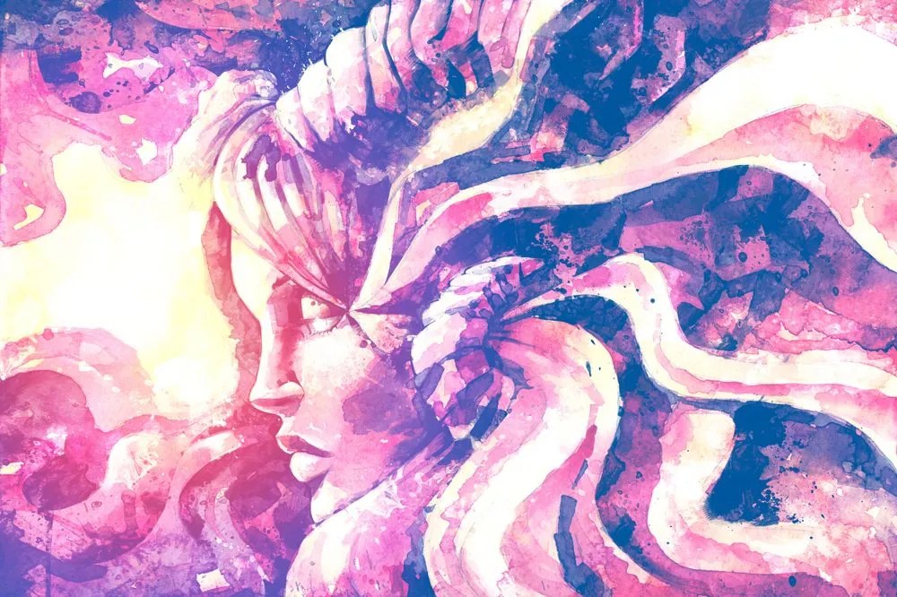 Carta da parati autoadesiva – Donna in stile fantasy