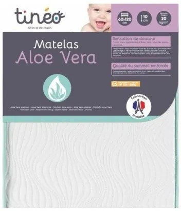 Materasso per culla Tineo Aloe Vera 60 x 120 cm