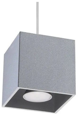 Lampadario a sospensione con filo QUAD 1 1xGU10/40W/230V grigio