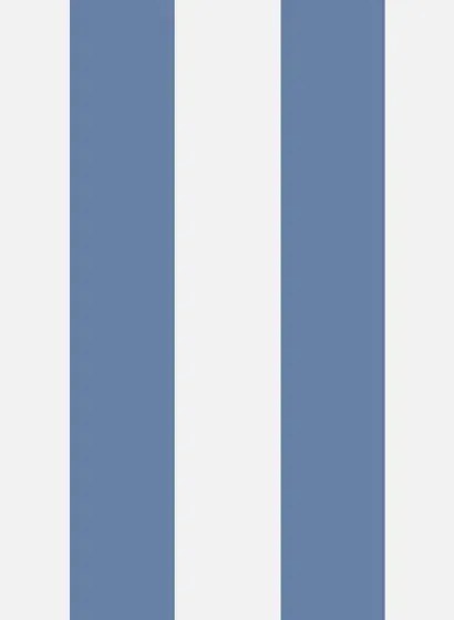 Tapete Glastonbury Stripe von Cole & Son - Nautical Blue