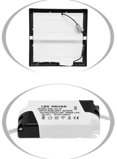 Ecolite LED-CSQ-CCT/18W/CR - Plafoniera LED RAFA 18W/230V nera