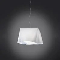 Sospensione Moderna 1 Luce Wanda In Polilux Bianco D45 Made In Italy