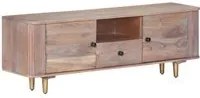 Mobile Porta TV 118x30x40 cm in Legno Massello di Acacia cod mxl 15563