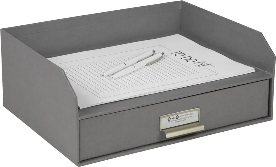 Organizzatore di documenti in cartone con cassetto Walter - Bigso Box of Sweden
