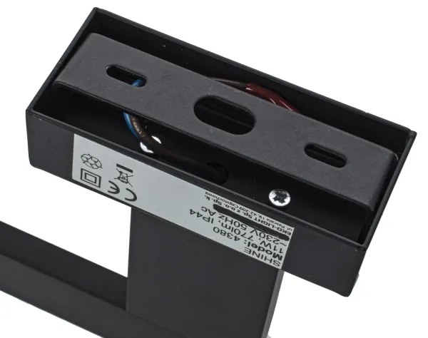 Applique da bagno SHINE LED/11W/230V 45 cm IP44 nero