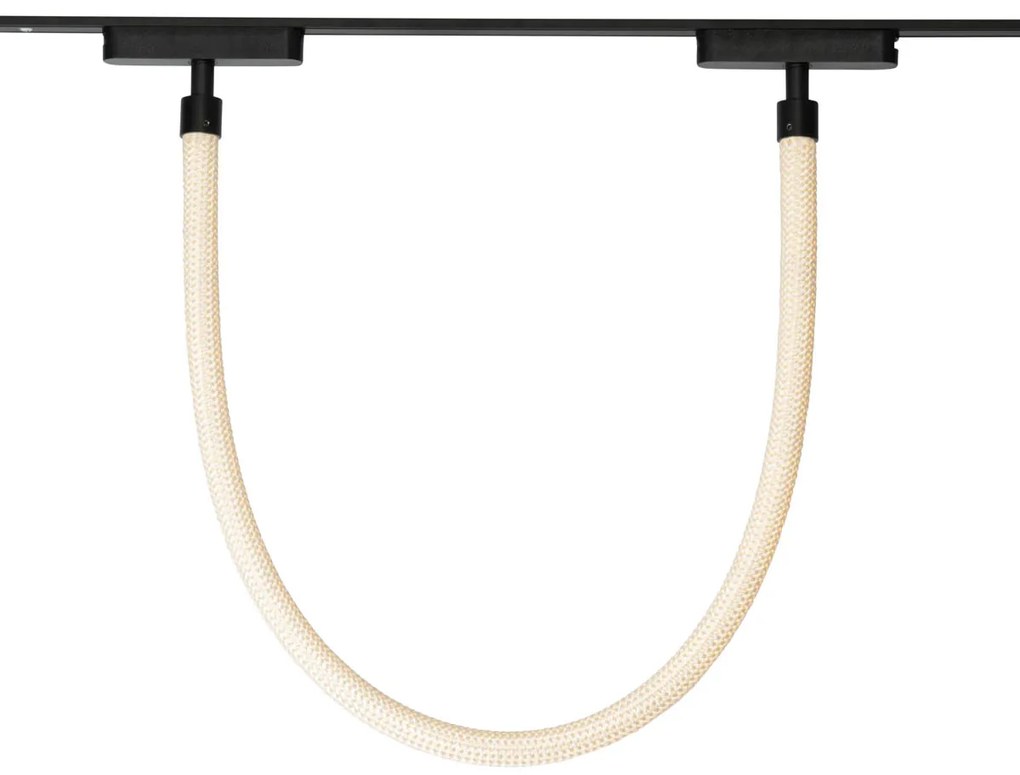 Lampada a sospensione moderna bianca per sistema binario monofase 8W 3000K - Magnetic Tautau