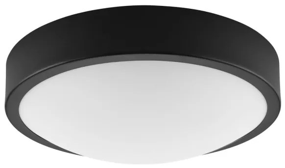 Plafoniera JONAS 1xE27/60W/230V diametro 26 cm nero