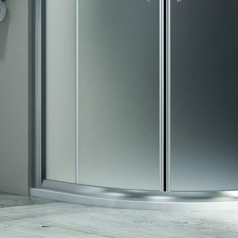 Box doccia 80x80 semicircolare vetro opaco KF2000 - KAMALU
