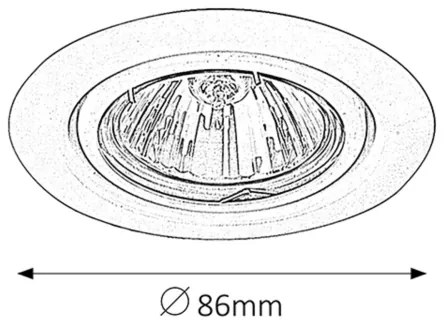 Rabalux 1091 - Lampada da incasso SPOT RELIGHT 1xGU5,3/50W/12V