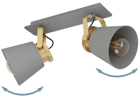 Eglo 43836 - Faretto TWICKEN 2xE27/40W/230V