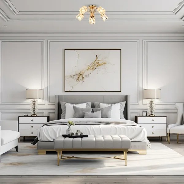 Brilagi - Lampadario a plafone MEGAPOLIS 5xE14/60W/230V oro