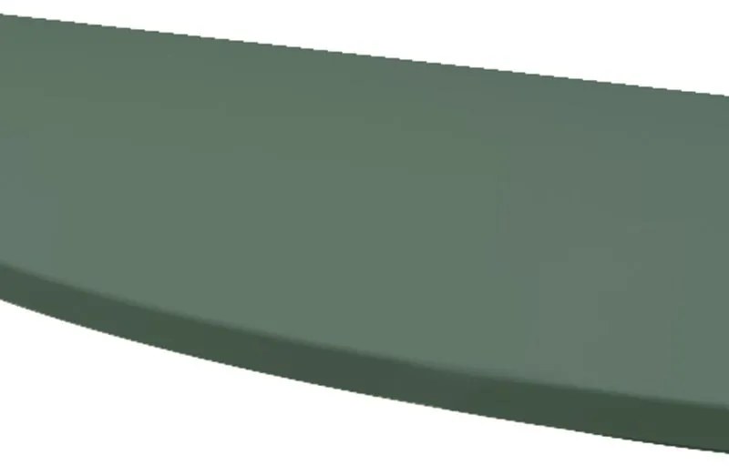 Top per lavabo Vague BADEN HAUS L 138 x H 1.6 x P 51 cm verde stratificato, verniciato