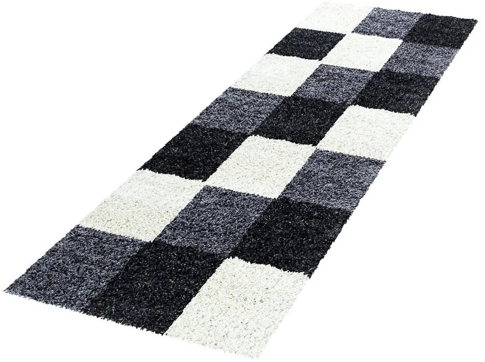 Passatoia bianco e nero 80x250 cm Life - Ayyildiz Carpets