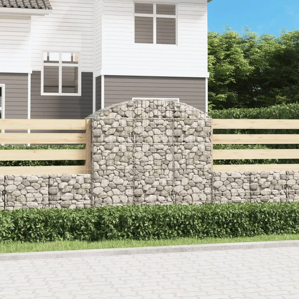 Cesto Gabbione Ad Arco 150x50x140/160 Cm Ferro Zincato /
