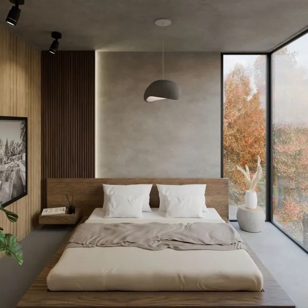 Brilagi - Lampadario a sospensione con cavo WABI SABI 1xE27/40W/230V grigio