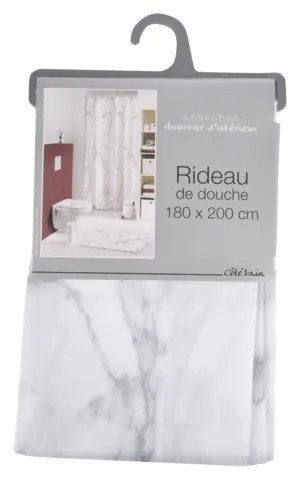 Tenda da doccia 180x200 cm Marbre - douceur d'intérieur