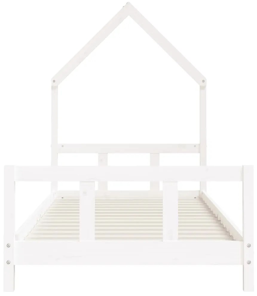 Giroletto per bambini bianco 90x190cm in legno massello di pino