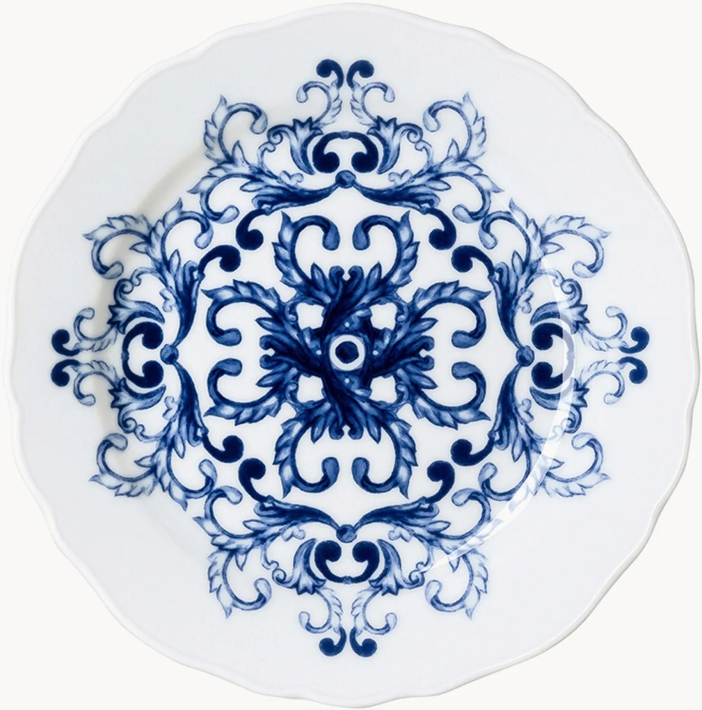 Set di 6 piatti da dessert in porcellana True Blue