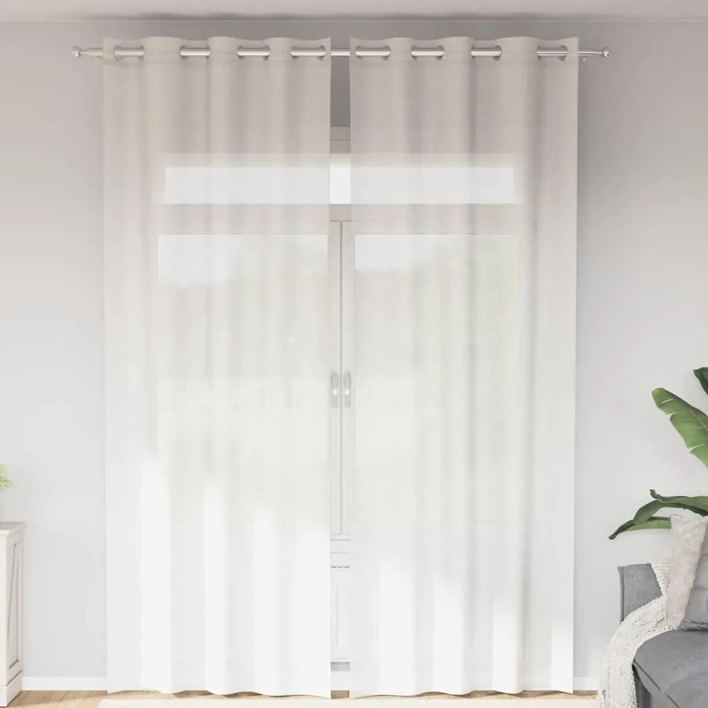 Tende İn Voile Con Occhielli 2 Pz Bianco /