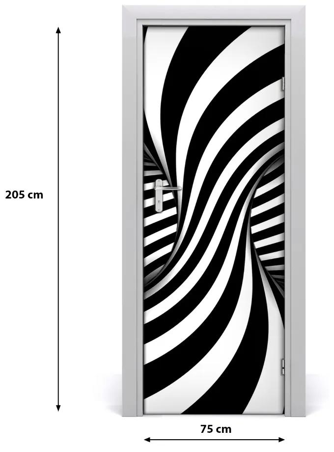 Adesivo per porta interna Vortex di astrazione 75x205 cm