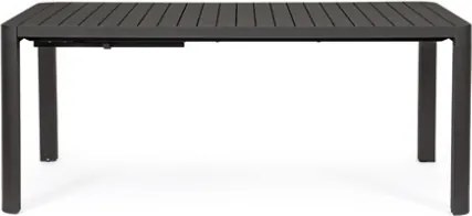 Tavolo Da Esterno Allungabile In Alluminio 100x180-240 Cm Kiplin Antracite Bizzotto