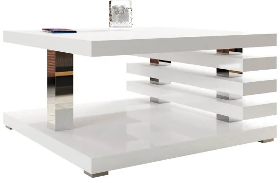 Tavolino KYOTO 31x60 cm lesklá bianco