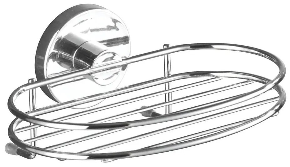 WENKO 20890100 - Portasapone VACUUM-LOC MILAZZO 16,5 x 12 cm cromo lucido