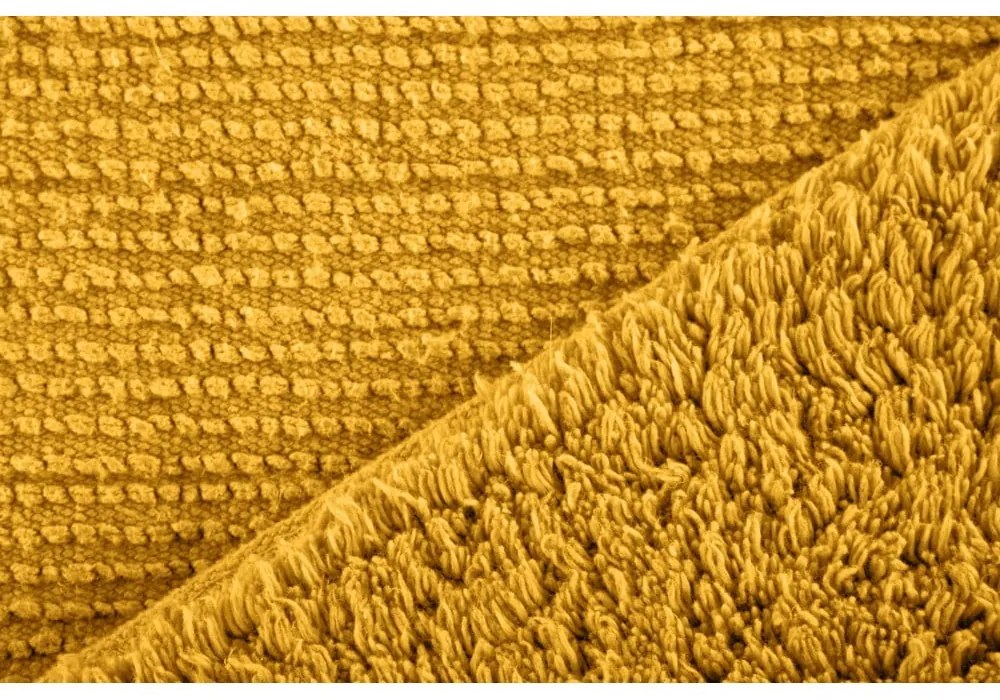 Tappeto da bagno giallo ocra 100x60 cm Riva - Tiseco Home Studio
