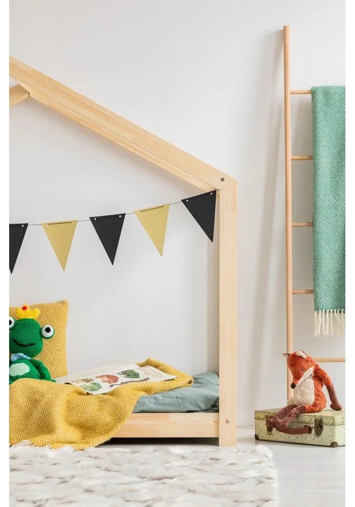 Letto per bambini in legno di pino 80x200 cm Mila RM - Adeko