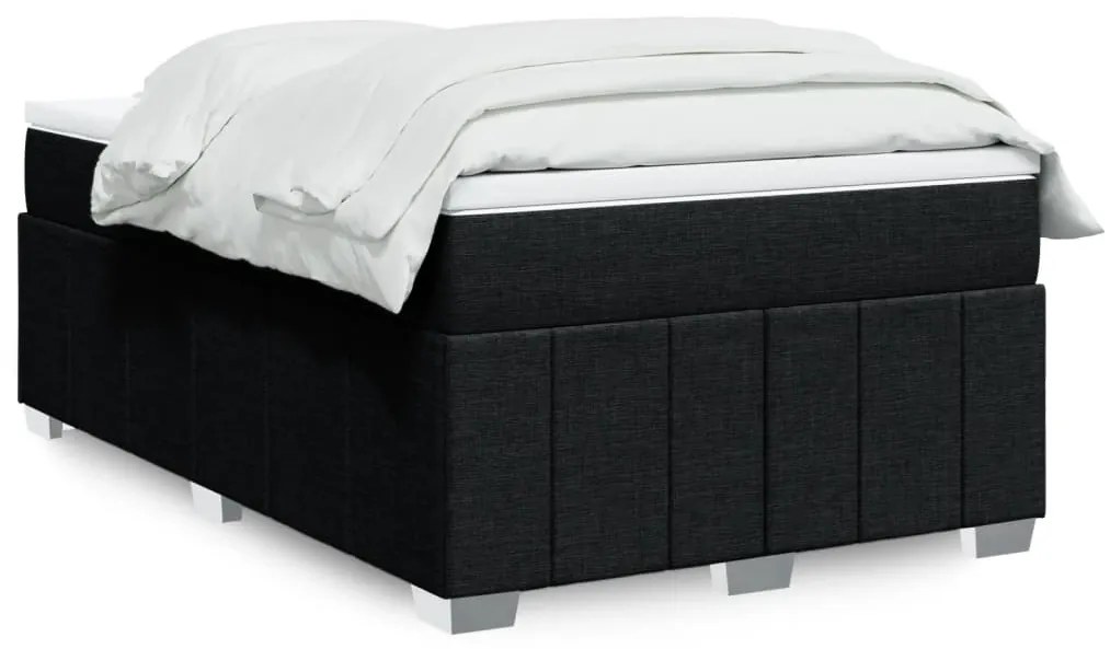 Giroletto A Molle Con Materasso Nero 120x200 Cm İn Tessuto /