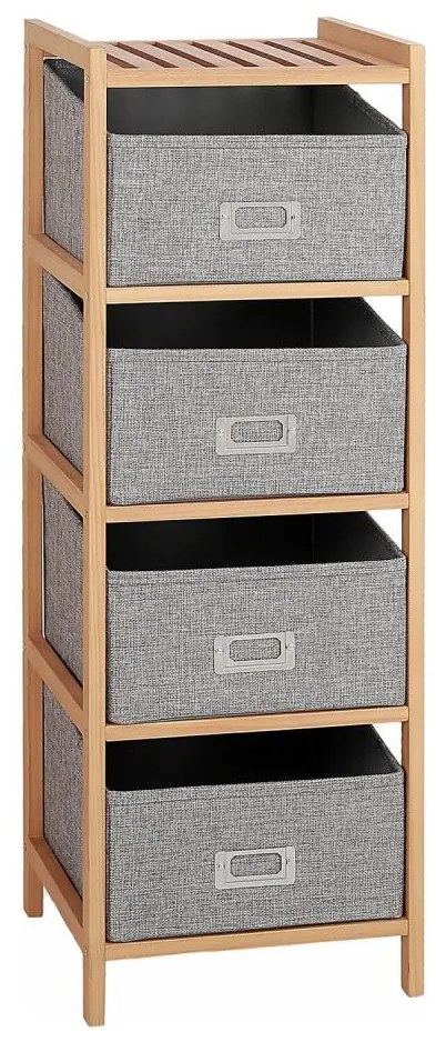 Scaffalatura con scatole REG 83x28 cm beige