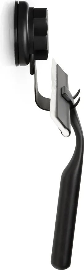 Spatola nera a doppio gancio Spatola nera a parete autoserrante con supporto Bestlock - Compactor