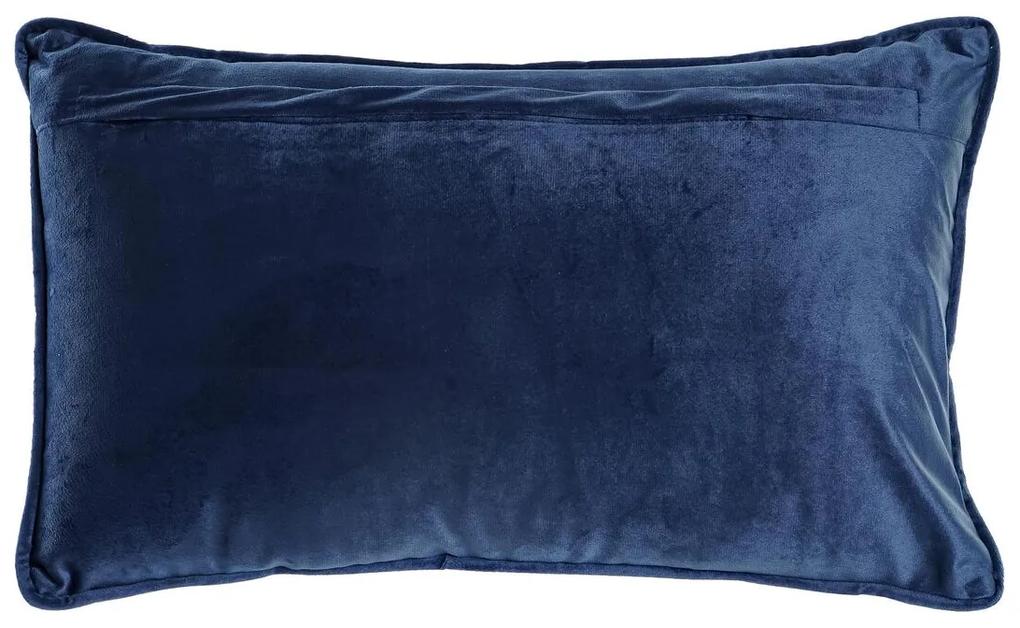 Cuscino DKD Home Decor Azzurro Poliestere Fiori (50 x 10 x 30 cm)