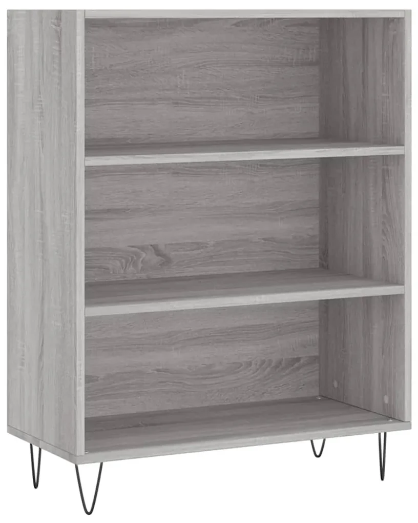 Libreria grigio sonoma 69,5x32,5x90 cm in legno multistrato