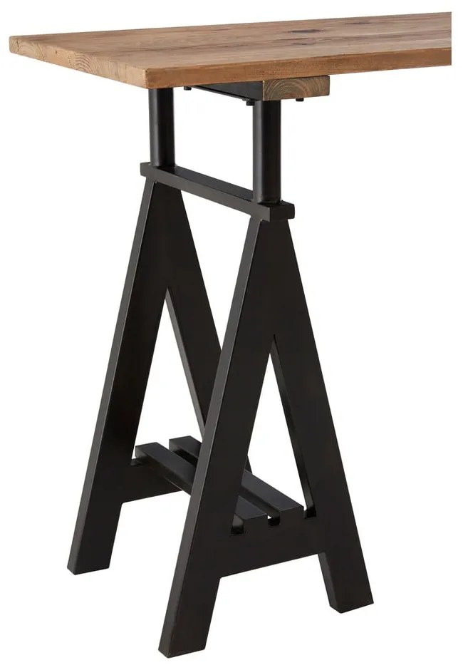 Consolle con piano in legno di pino di colore naturale 45x130 cm Hampstead - Premier Housewares