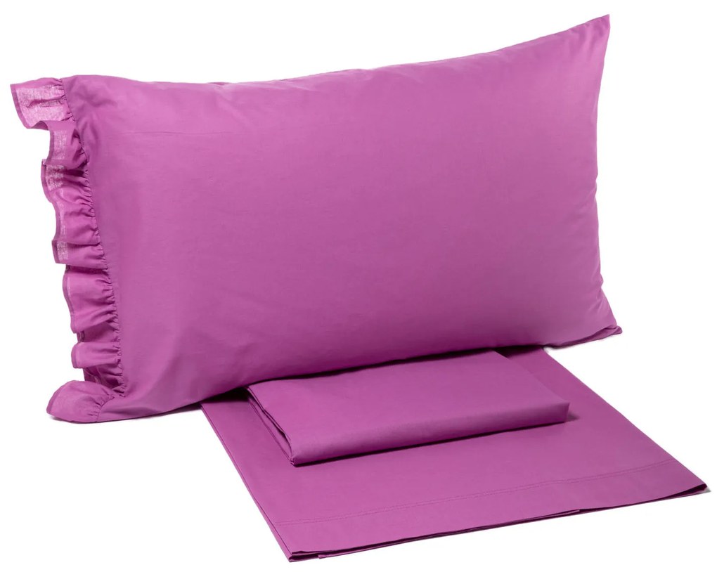 Completo Lenzuola Singolo Orchidea Kisstintaunita Caleffi,