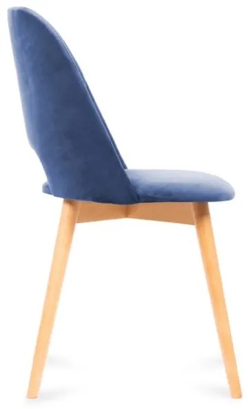 Sedia da pranzo TINO 86x48 cm blu scuro/faggio