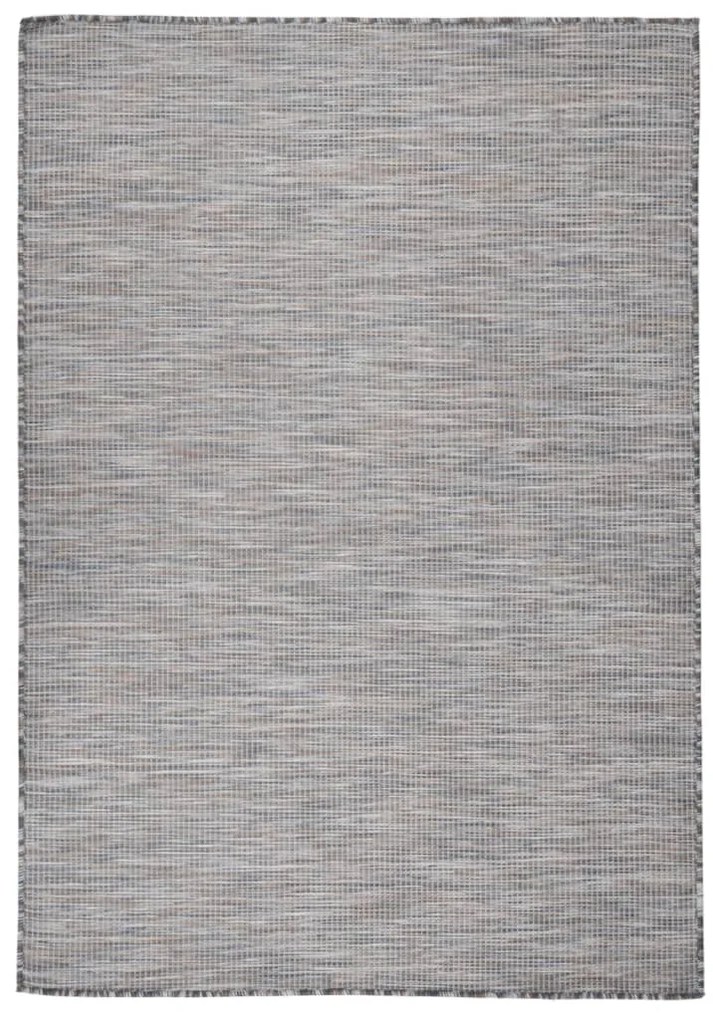 Tappeto da Esterni a Tessitura Piatta 160x230 cm Marrone e blu