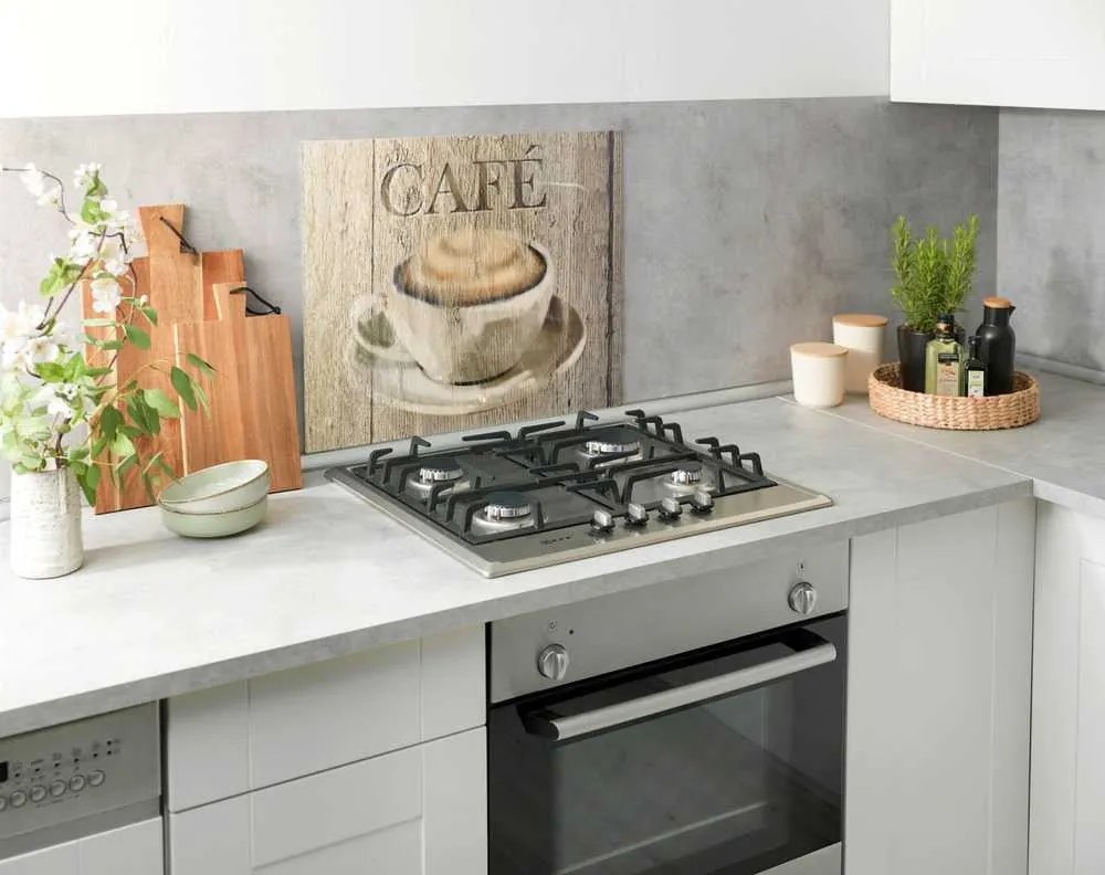 Copertura da parete per fornello in vetro temperato 60x50 cm Café - Wenko