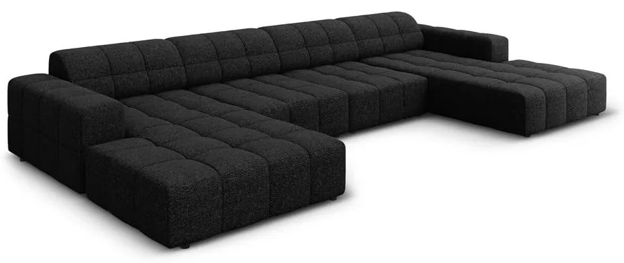 Divano angolare antracite (a U) Chicago - Cosmopolitan Design