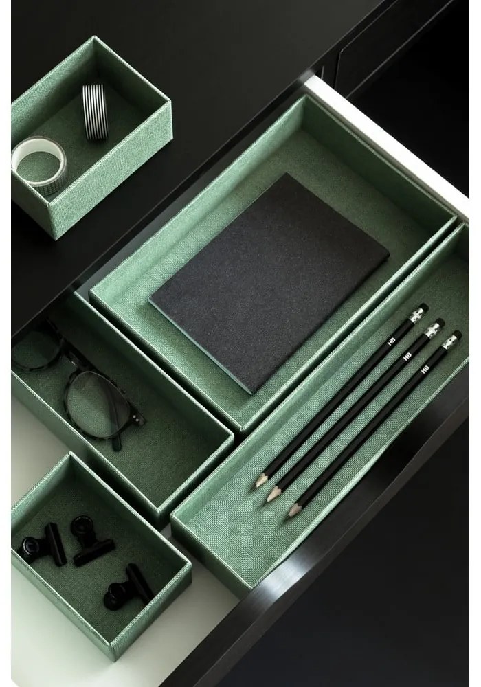 Set di organizer per cassetti in cartone 5 pz Emma Paper Laminate – Bigso