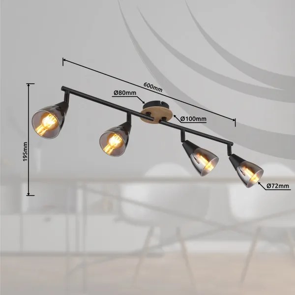 Globo 54311-4 - Faretto MUBBY 4xE14/25W/230V