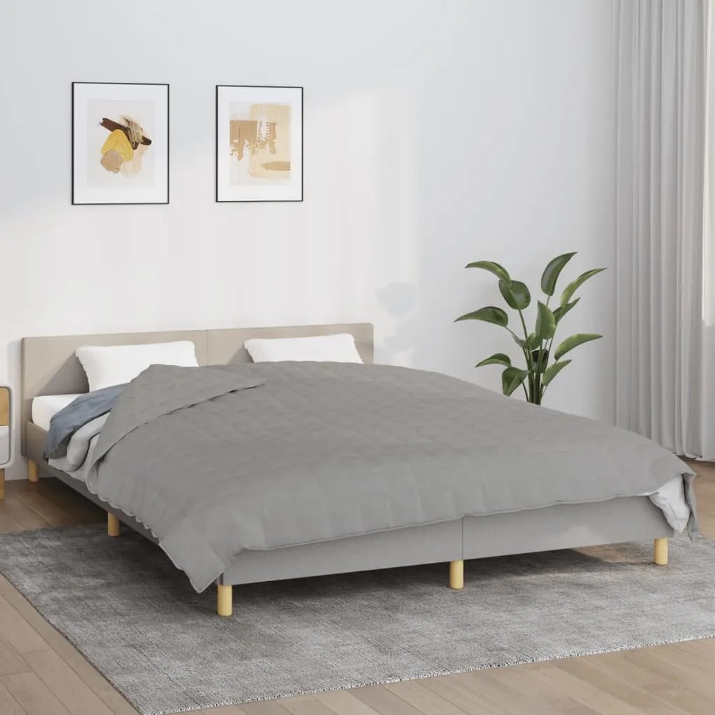 Coperta Ponderata Grigia 200x200 Cm 13 Kg Tessuto /