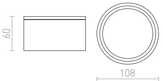 RED- Design Rendl - R10430 - Lampada da esterno MERIDO 1xGX53/11W/230V IP54