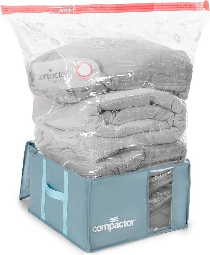 Organizer per vestiti sottovuoto in plastica 42x40x25 cm Blue Edition – Compactor